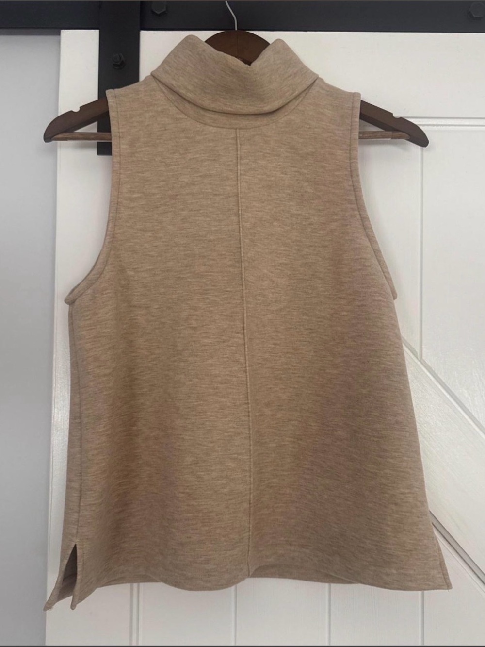 OGL Sleeveless Mock Neck Tank - Taupe